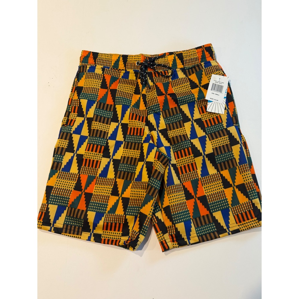 Fresh Prince of Bel-Air Academy Kente Print Shorts Mens‎ Small Multi-colored
